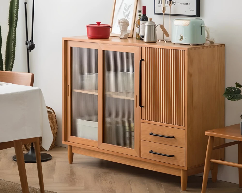 wood sideboard with drawers